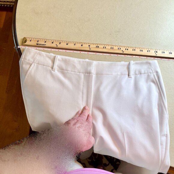 TALBOTS Pants  White HERITAGE  Straight Leg New w Tags Size 14 - Picture 11 of 14